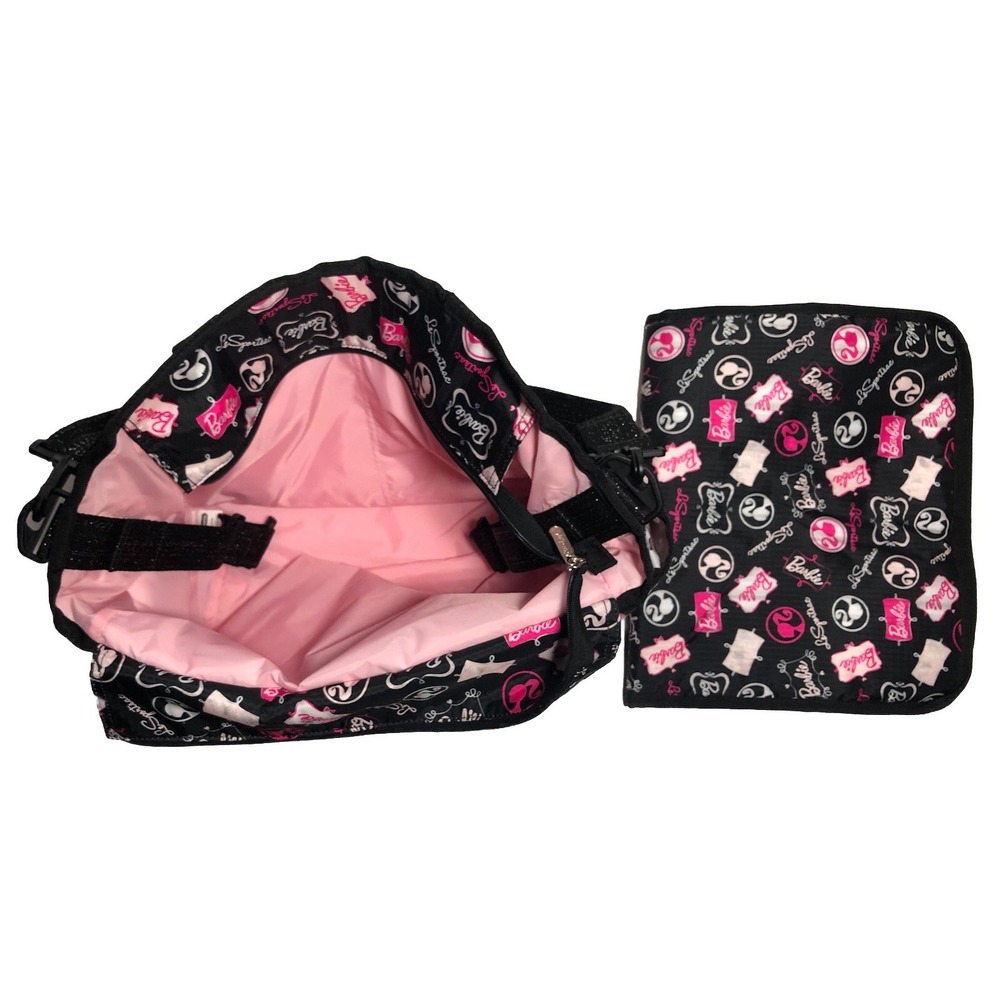 LeSportsac Barbie Sparkle Ryan Baby Bag Diaper‎ Bag Changing Pad 7532 K151 Black - Picture 10 of 14